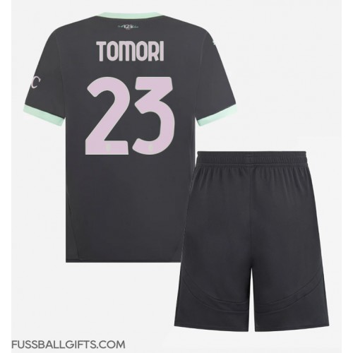 AC Milan Fikayo Tomori #23 Fußballbekleidung 3rd trikot Kinder 2024-25 Kurzarm (+ kurze hosen)